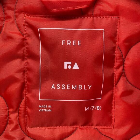 Free Assembly Girl’s Duck Green Lightweight Quilted Full Zip Jacket Medium 7/8 - Picture 10 of 15